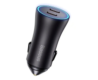 Baseus Golden Contactor Pro Car Charger C+C 40W Dark Gray - 1348131 - zdjęcie 2